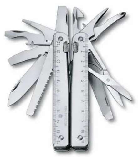 Мультитул Victorinox SwissTool X, 27 функций,  серебристый [3.0327.l]